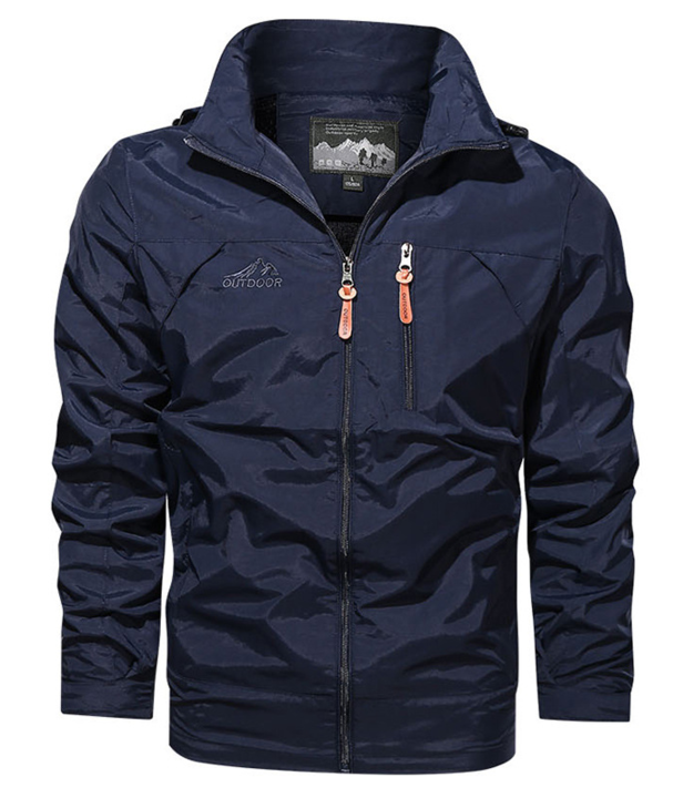 Blouson Homme Imperméable Noir Waterproof