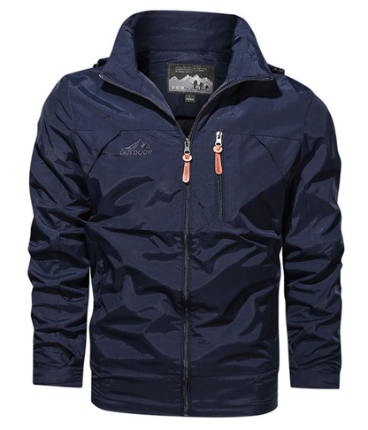 Blouson Homme Imperméable Noir Waterproof