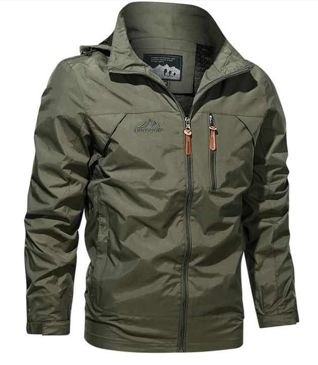 Blouson Homme Imperméable Noir Waterproof