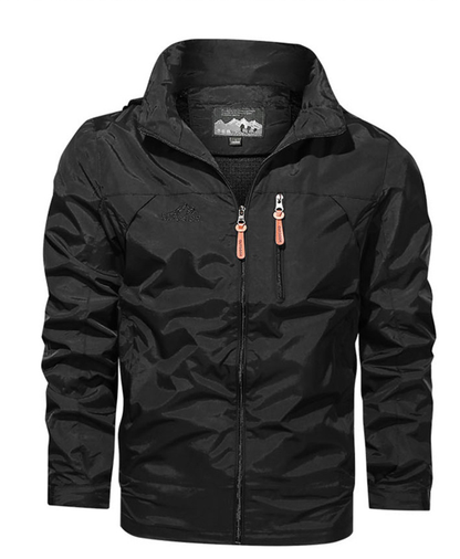 Blouson Homme Imperméable Noir Waterproof - PanierRoyale