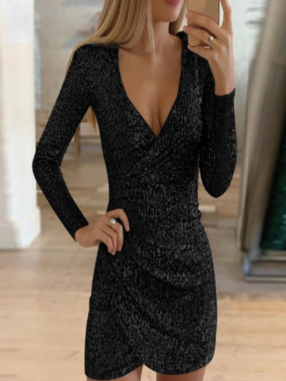 Robe de Soirée Pailletée Féminine