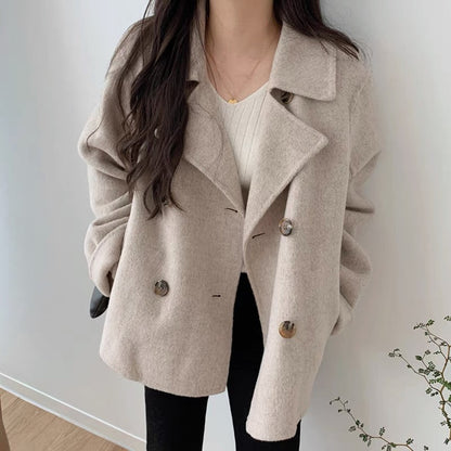 Manteau Femme Classique à Boutons Double Boutonnage - PanierRoyale