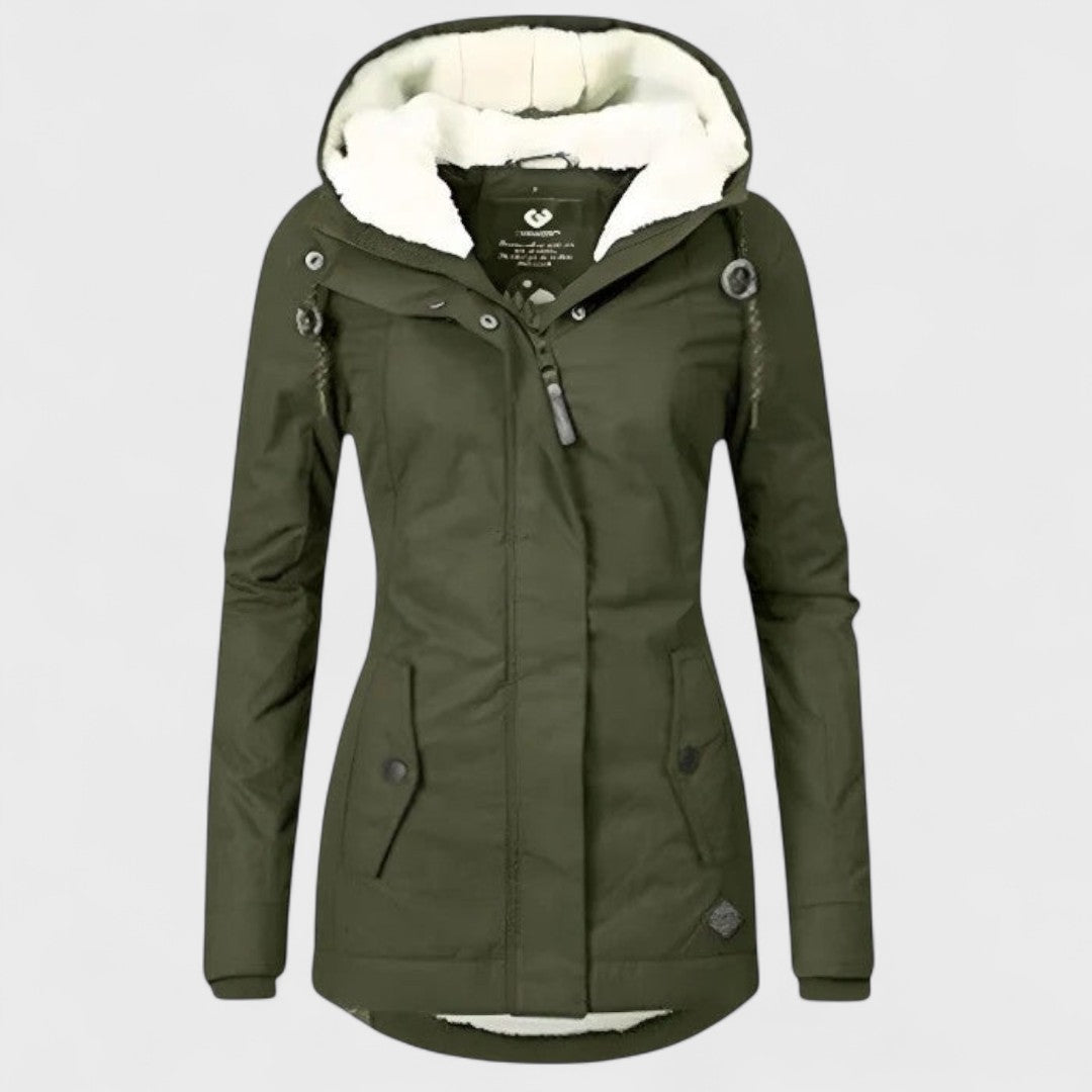 Veste Femme Imperméable Capuche Coupe Ajustée Résistante - PanierRoyale