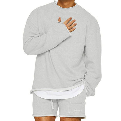 Sweat Homme Manches Longues Gris Charbon
