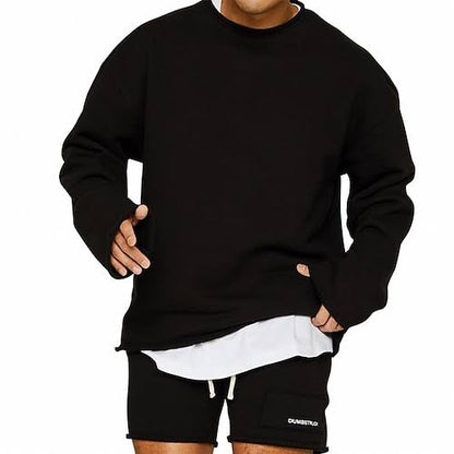 Sweat Homme Manches Longues Gris Charbon