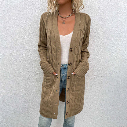 Gilet Femme Hiver Épais et Doux en Maille Chaude