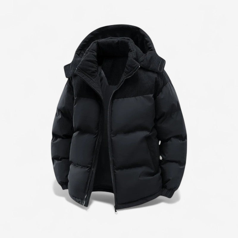 Veste Étanche Hiver avec Capuche et Poches Zippées