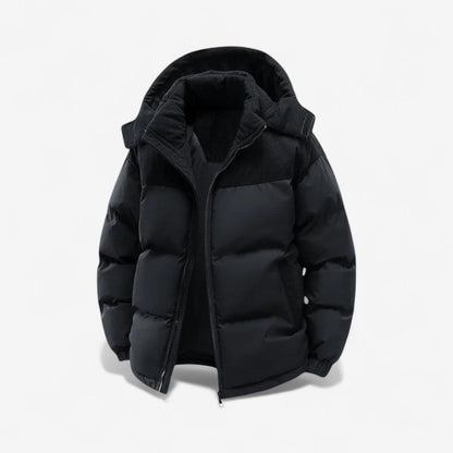 Veste Étanche Hiver avec Capuche et Poches Zippées