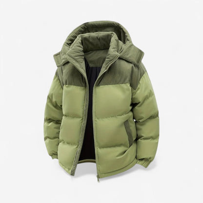 Veste Étanche Hiver avec Capuche et Poches Zippées