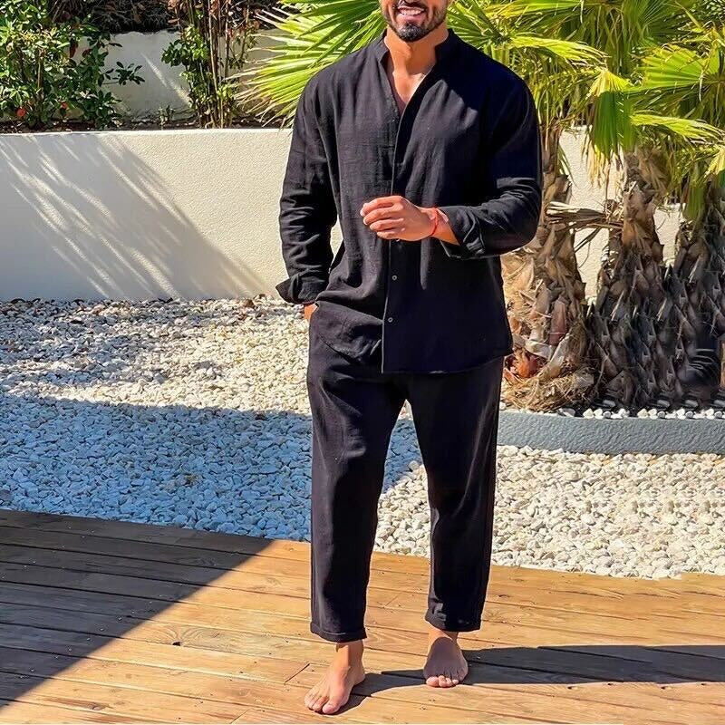 Costume Homme Lin Décontracté pour Été - PanierRoyale