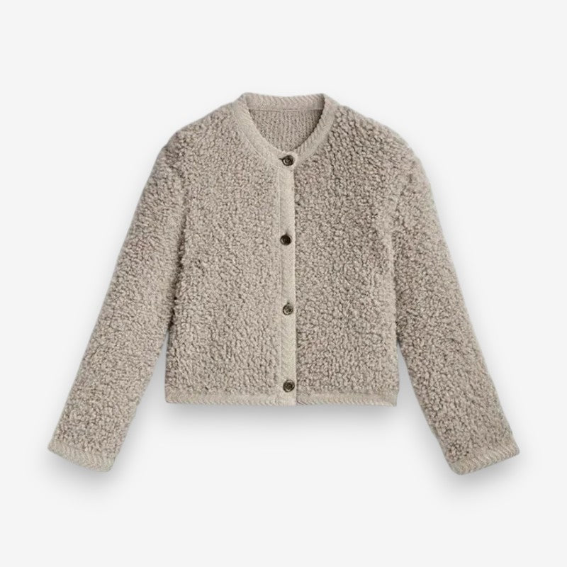 Cardigan Femme Manches Longues Taille Slim - PanierRoyale
