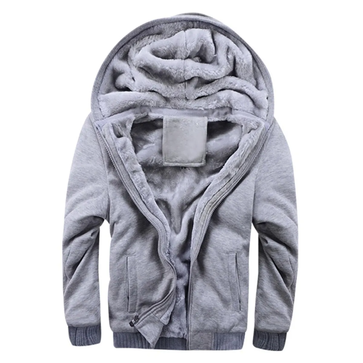 Sweat à Capuche Homme Hiver Doux et Chaud