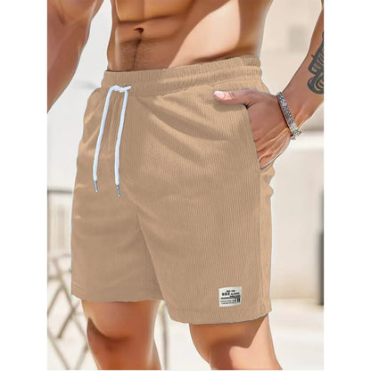Short Décontracté Élastique avec Poches pour Homme Été