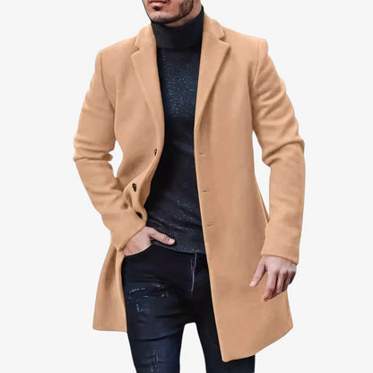Manteau Femme Long Noir Élégant Hiver
