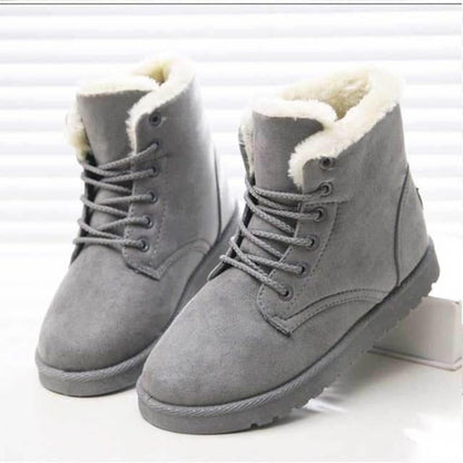 Bottines Femme Neige avec Semelles antidérapantes