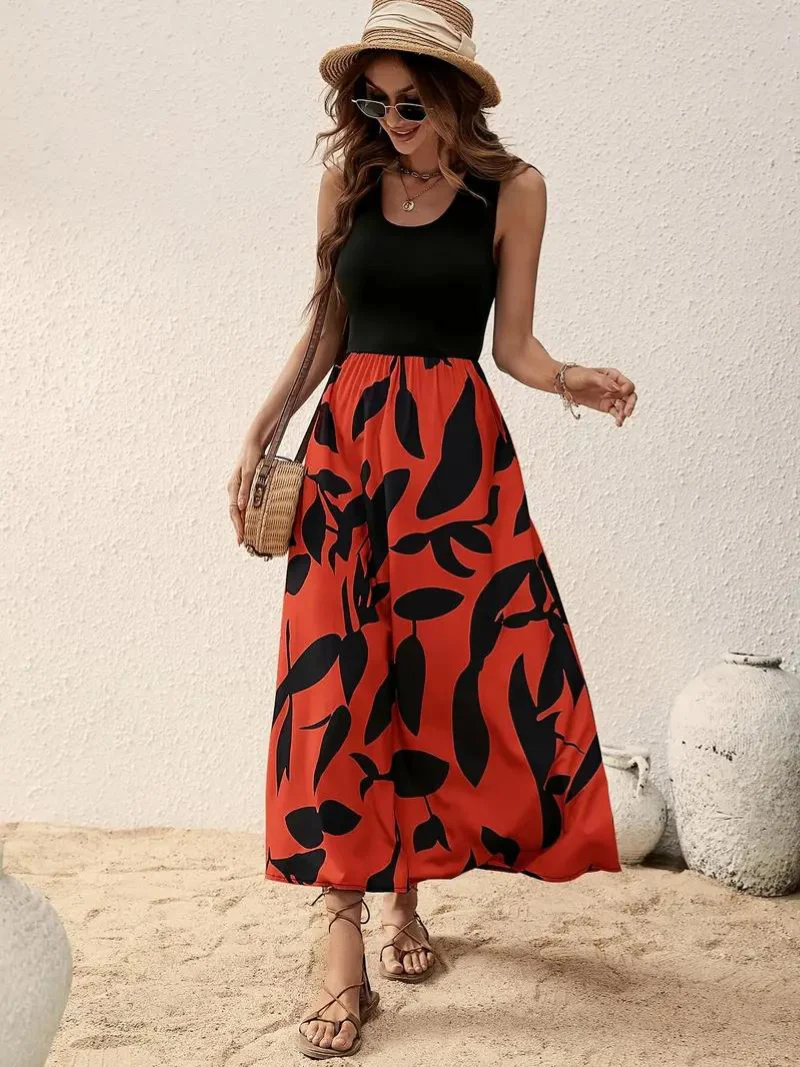Robe Décontractée Été en Coton Léger pour Femme