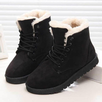 Bottines Femme Neige avec Semelles antidérapantes
