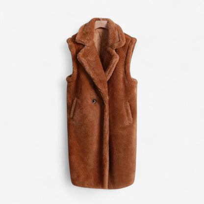 Gilet Teddy Court et Doux pour Femme - PanierRoyale