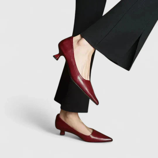 Escarpins Femme Classiques à Pointe Fine et Talon Bas