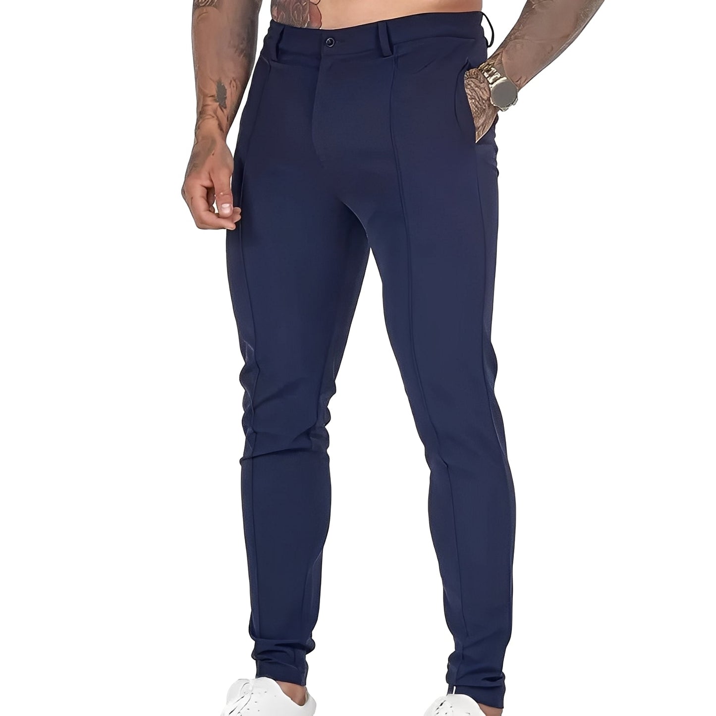 Pantalon Homme Slim Chic pour Travail et Week-end