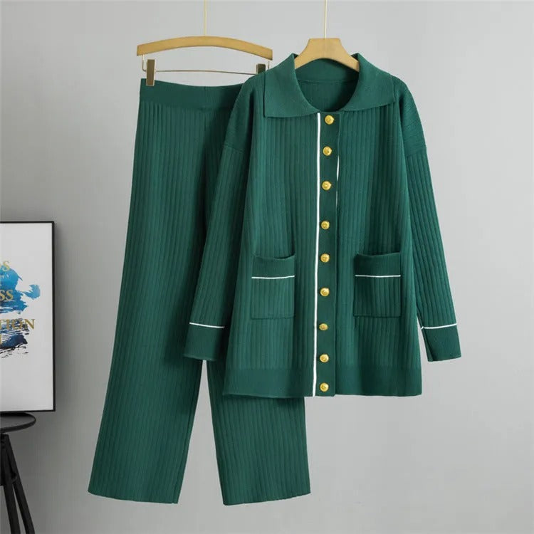 Ensemble Deux Pièces Élégant pour Femme avec Pull Longues Manches - PanierRoyale