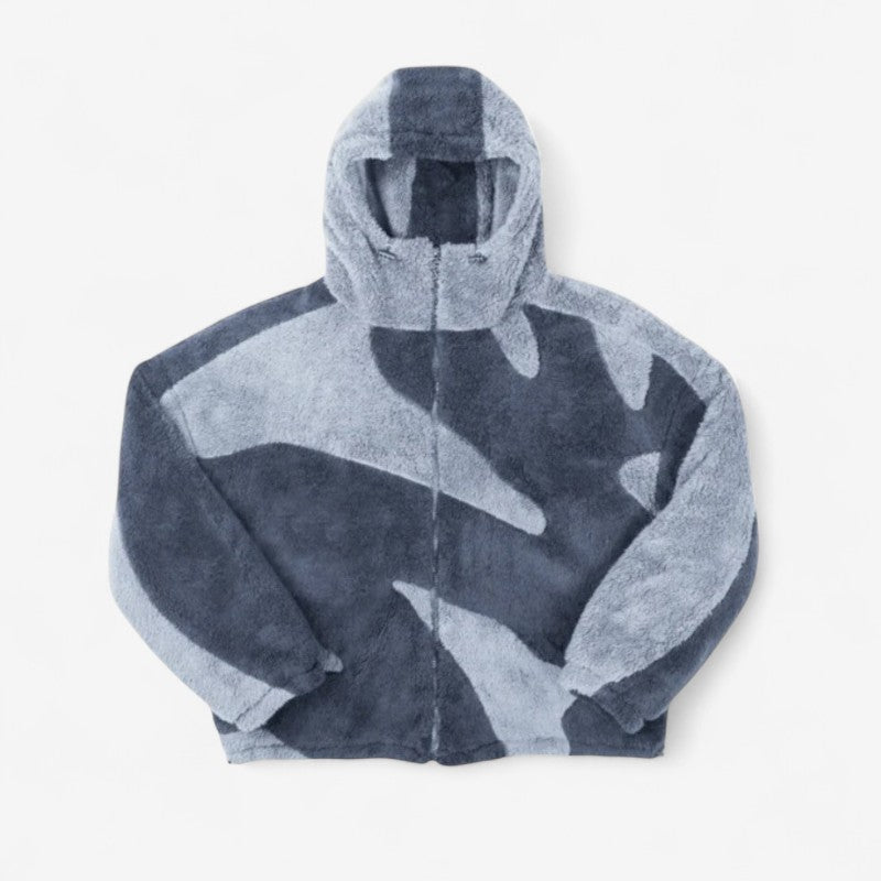 Veste Imperméable à Capuche Polaire Isolante