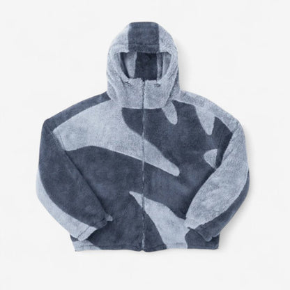 Veste Imperméable à Capuche Polaire Isolante