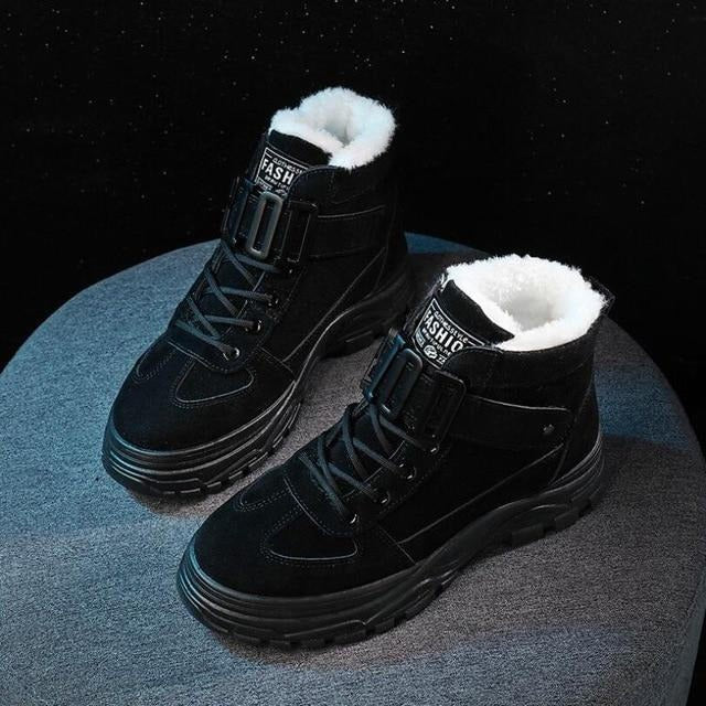 Bottes Hiver Femmes Chauffantes à Semelles Grip