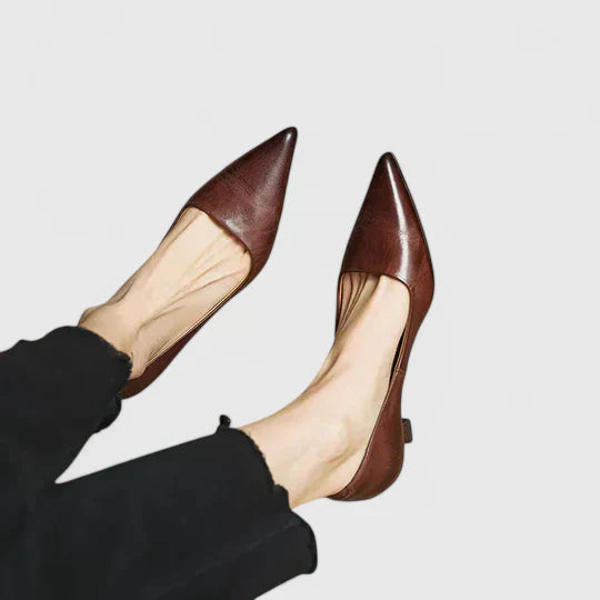 Escarpins Femme Classiques à Pointe Fine et Talon Bas