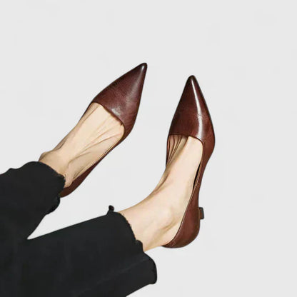 Escarpins Femme Classiques à Pointe Fine et Talon Bas