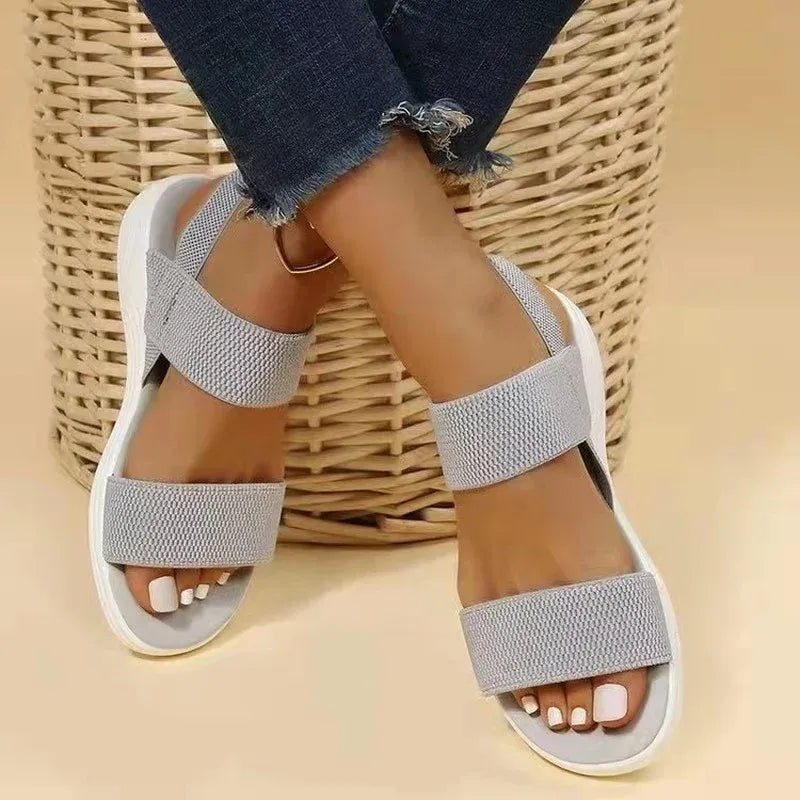 Sandales Femmes Été Confort avec Sangles Réglables