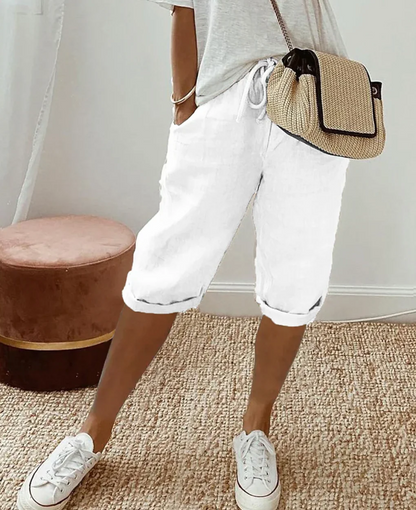 Short de Loisirs Femme Confort Élastique