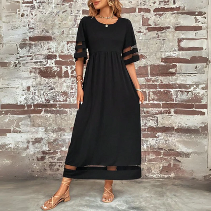 Robe longue Femme Fluide Détails Transparence