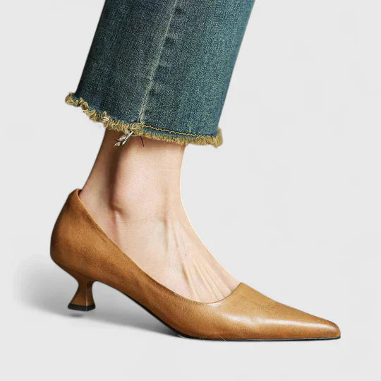 Escarpins Femme Classiques à Pointe Fine et Talon Bas