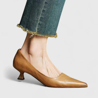 Escarpins Femme Classiques à Pointe Fine et Talon Bas