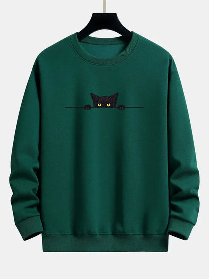 Sweat à Capuche Chat Style Streetwear pour Homme