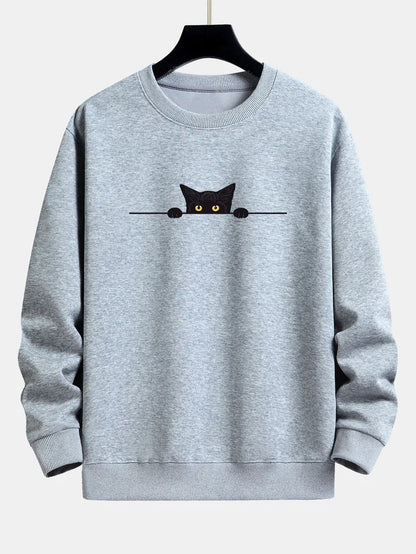 Sweat à Capuche Chat Style Streetwear pour Homme