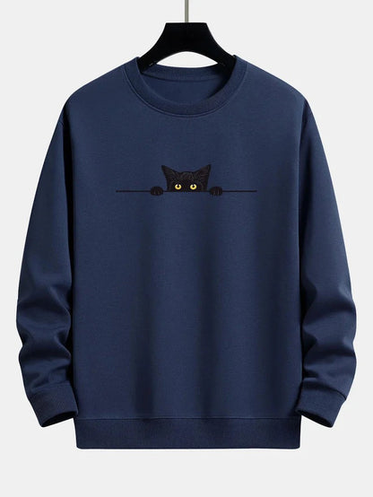 Sweat à Capuche Chat Style Streetwear pour Homme