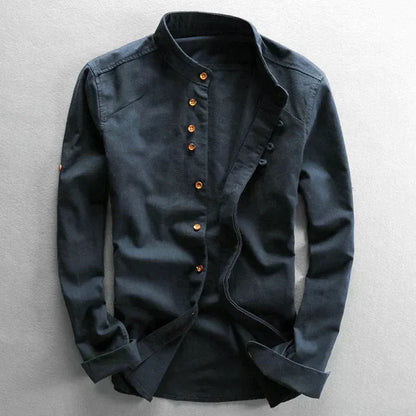 Chemise Homme Classique Col Rond pour Travail et Loisirs - PanierRoyale