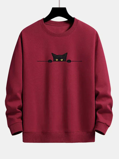 Sweat à Capuche Chat Style Streetwear pour Homme