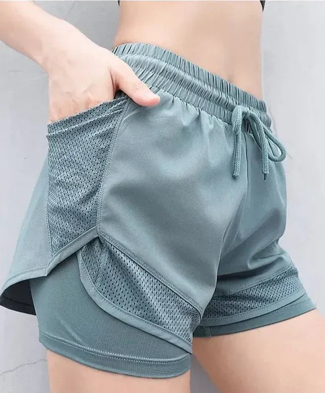 Short de Sport Femme Élastique pour Fitness