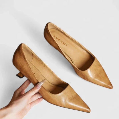 Escarpins Femme Classiques à Pointe Fine et Talon Bas