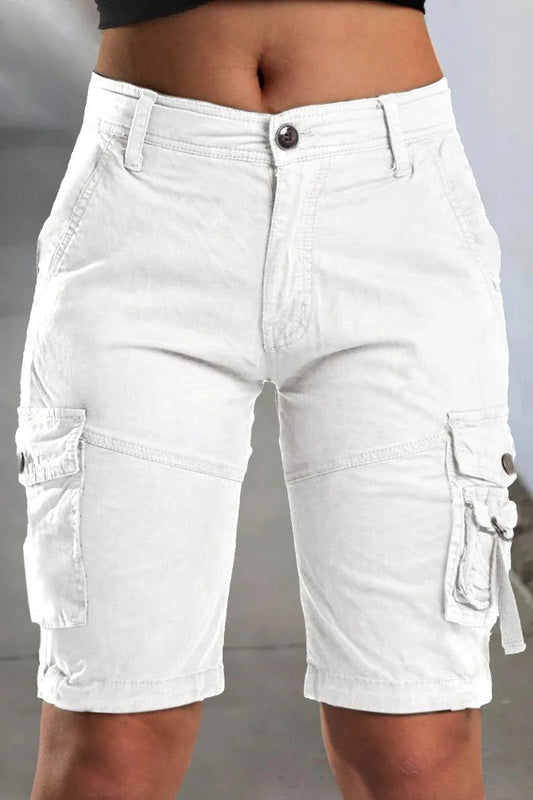 Pantalon Cargo Femme Legère pour Été avec Poches Latérales - PanierRoyale