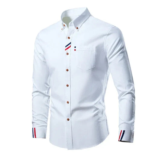 Chemise Homme Manches Longues Classique et Confortable pour Homme - PanierRoyale