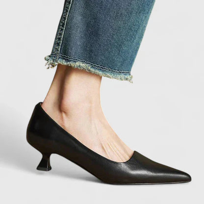 Escarpins Femme Classiques à Pointe Fine et Talon Bas