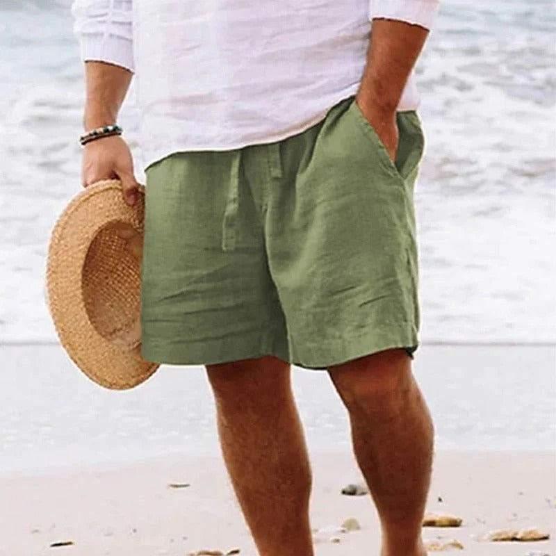 Short Décontracté Homme avec Ceinture pour Été