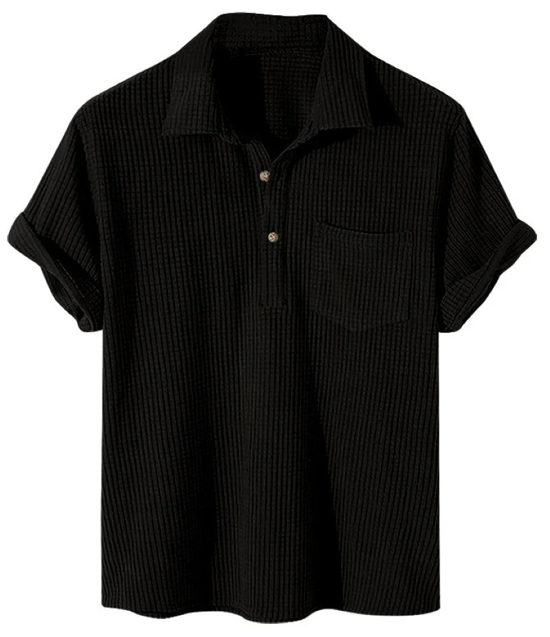 Polo Homme Rayé Grand Taille Été Décontracté - PanierRoyale