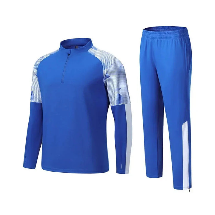 Ensemble de survêtement unisexe léger demi-zip coupe ajustée - vue 2