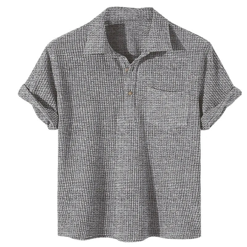 Polo Homme Rayé Grand Taille Été Décontracté