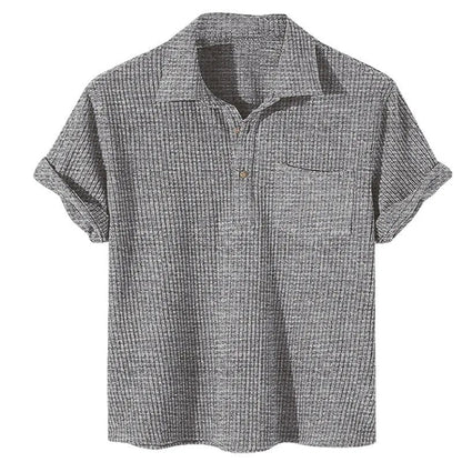 Polo Homme Rayé Grand Taille Été Décontracté